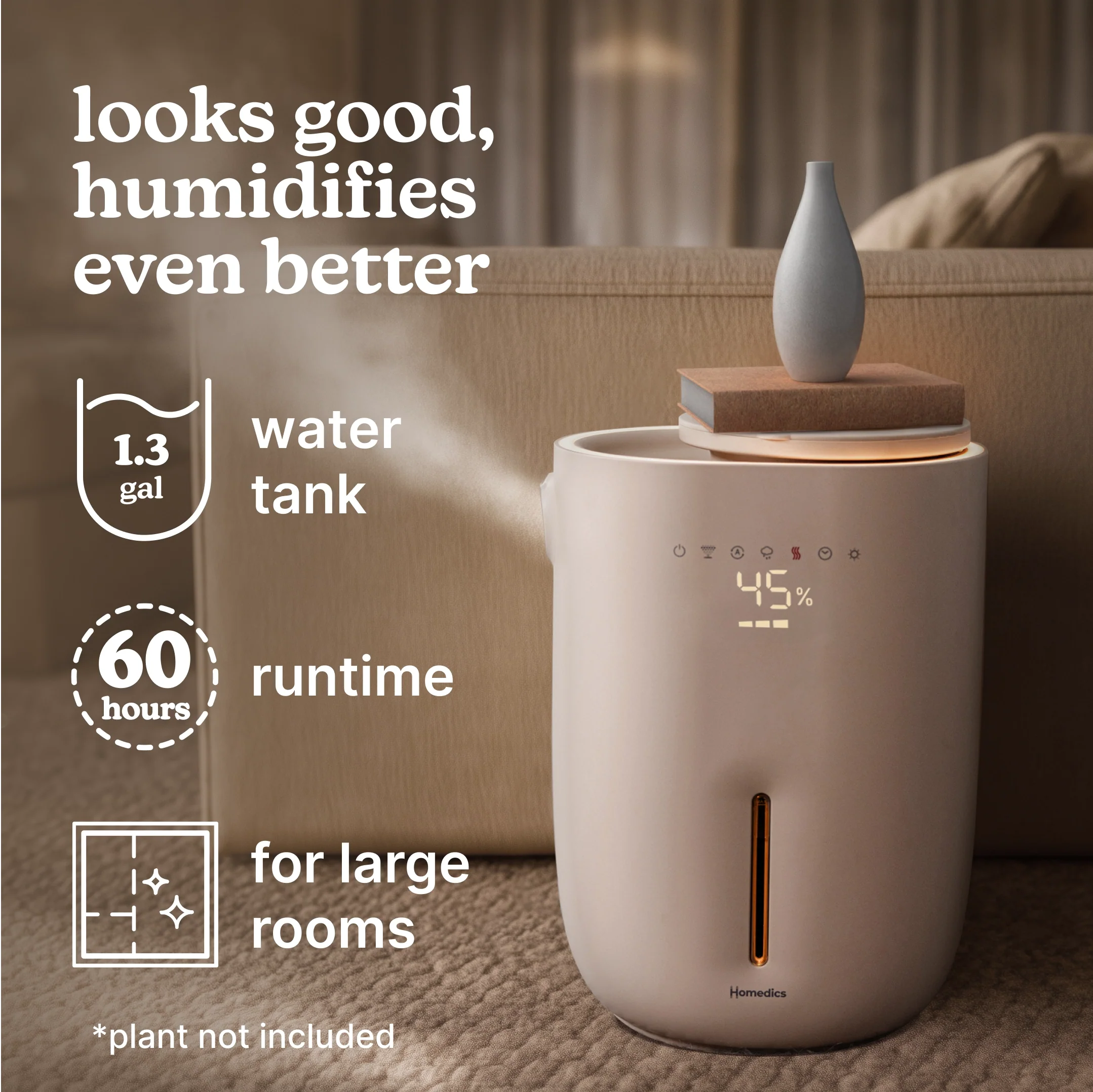 Natura Ultrasonic Warm & Cool Mist Humidifier - Image 10