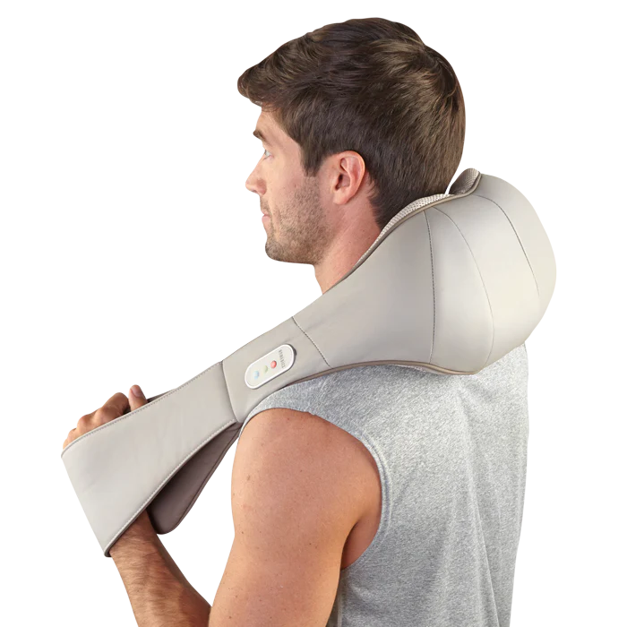 Quad Action Shiatsu Kneading Neck & Shoulder Massager With Heat - Image 4