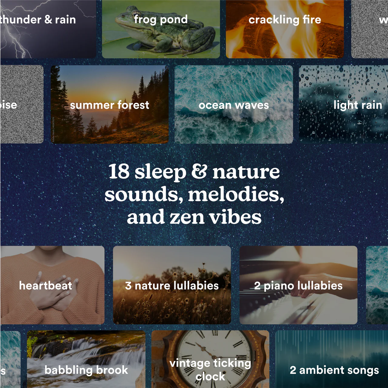 Sound Sleep Moon Dream Sound Machine & Clock - Image 4